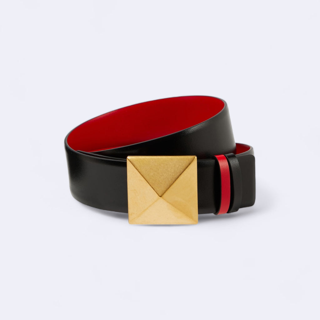 VALENTINO GARAVANI One Stud reversible leather belt 40MM