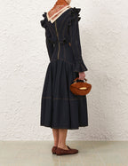 ZIMMERMANN
Hypnotic Denim Midi Dress – Night Sky