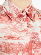 MAXMARA STUDIO
Printed silk shirt dress