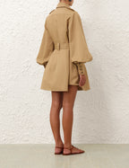 Zimmermann 
ILLUMINATE CARGO MINI DRESS