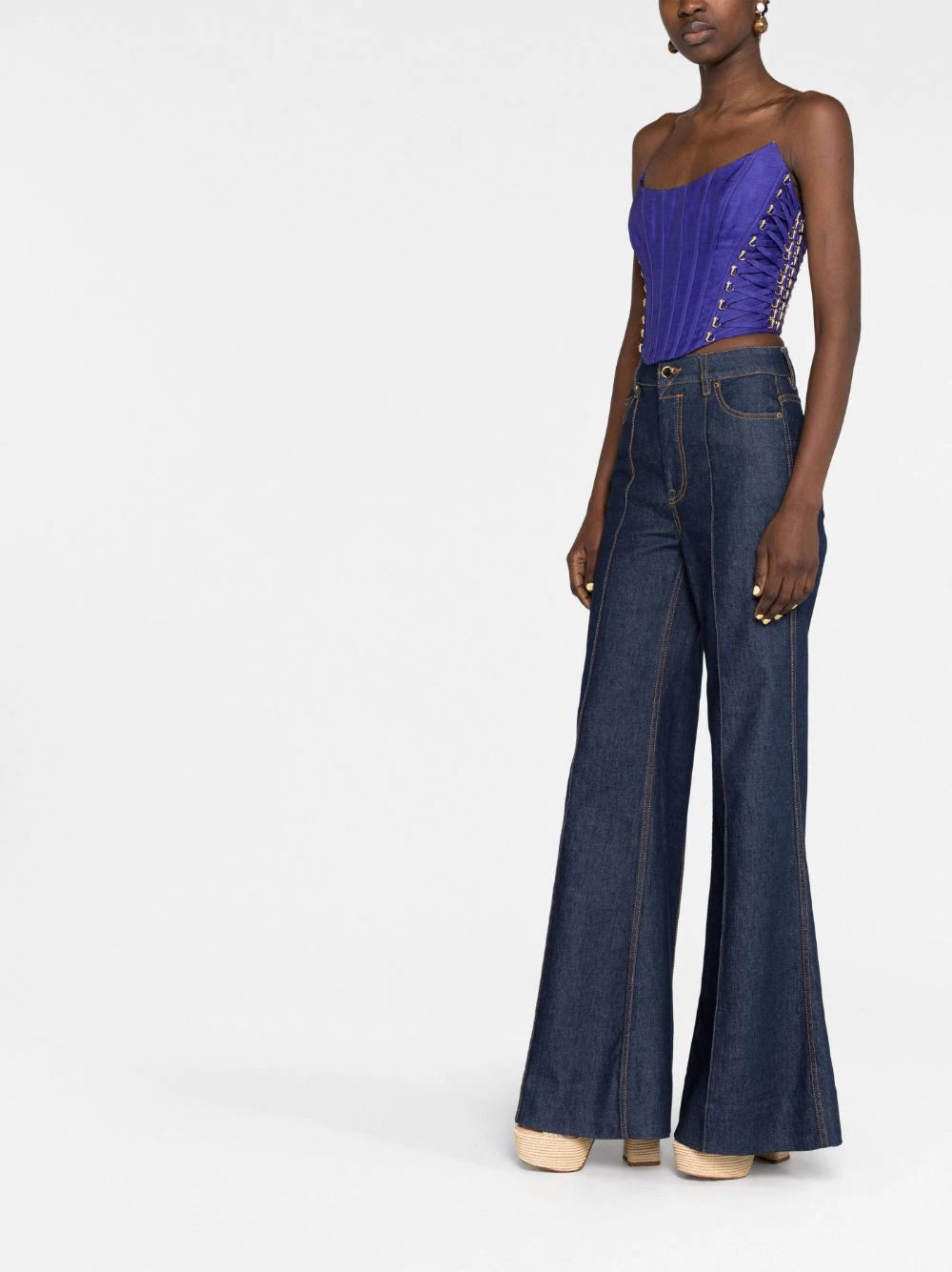 ZIMMERMANN Strapless boned-bodice top