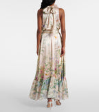 CAMILLA Necktie Dress With Elasticated Waist