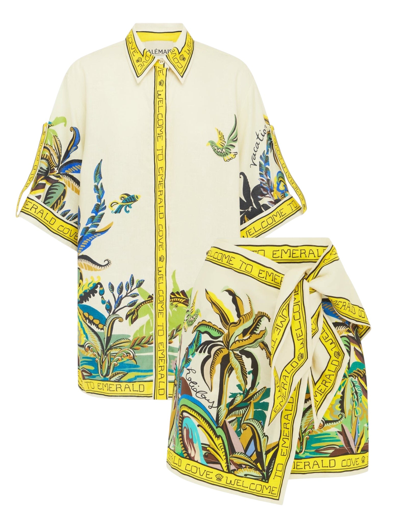 0109 ALÉMAIS

Day Dream Shirt & Sarong Skirt Set