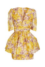 ZIMMERMANN Bow-detailed floral-print linen and silk-blend mini dress