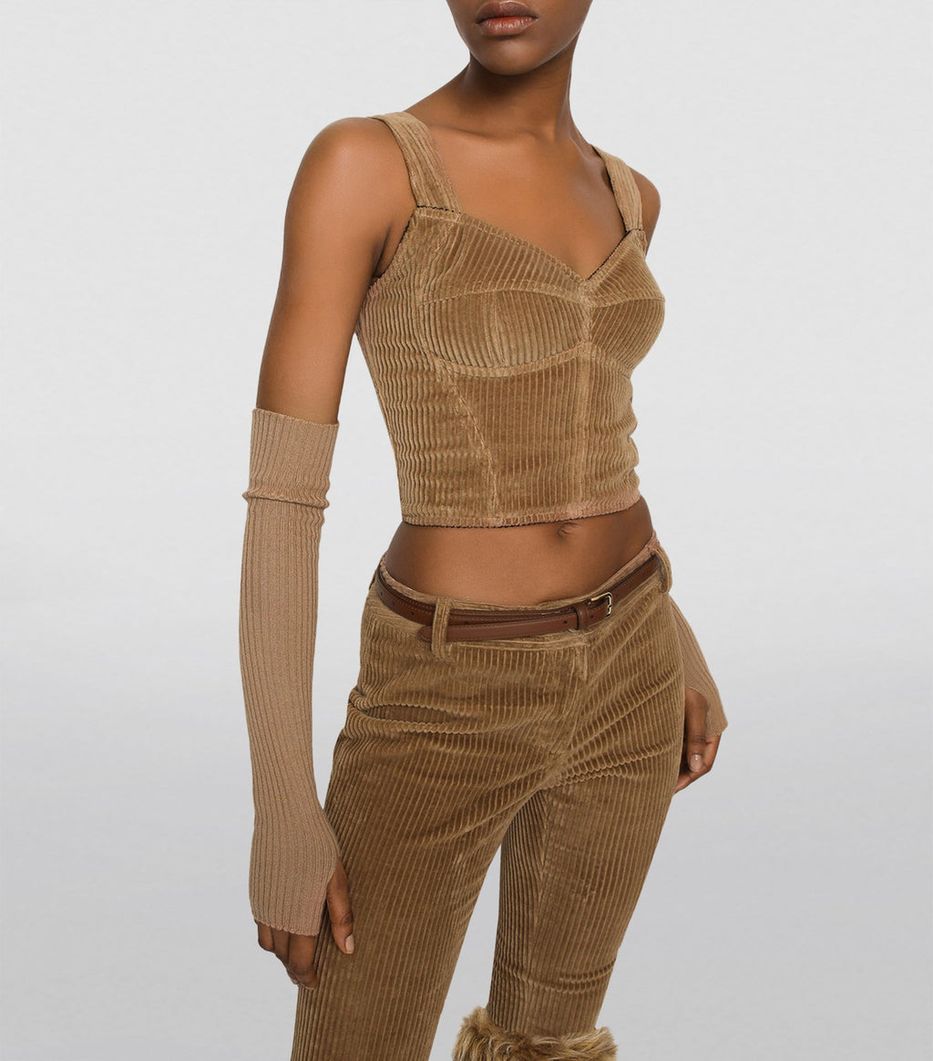 DOLCE & GABBANA
Corduroy Bustier Top