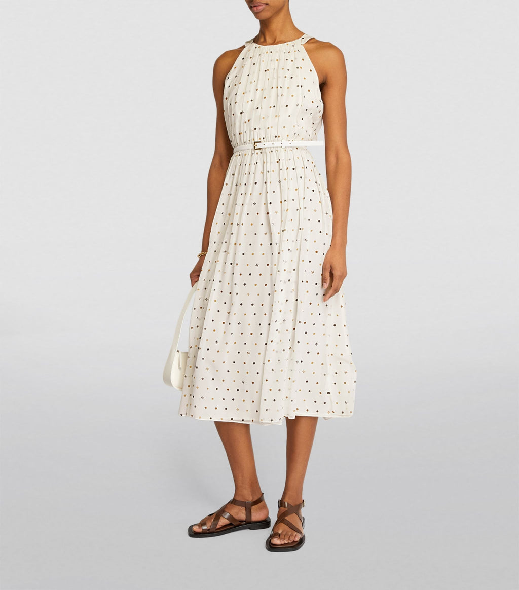 MaxMara
Volita belted printed silk crepe de chine midi dress