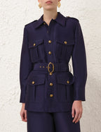 Zimmermann Hypnotic Utility Jacket — Ink