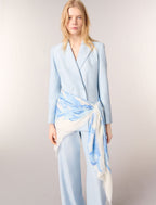 MAJE Watercolour-Effect Shawl 140 x 140