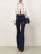 ZIMMERMANN – Luna Appliqué Blouse
