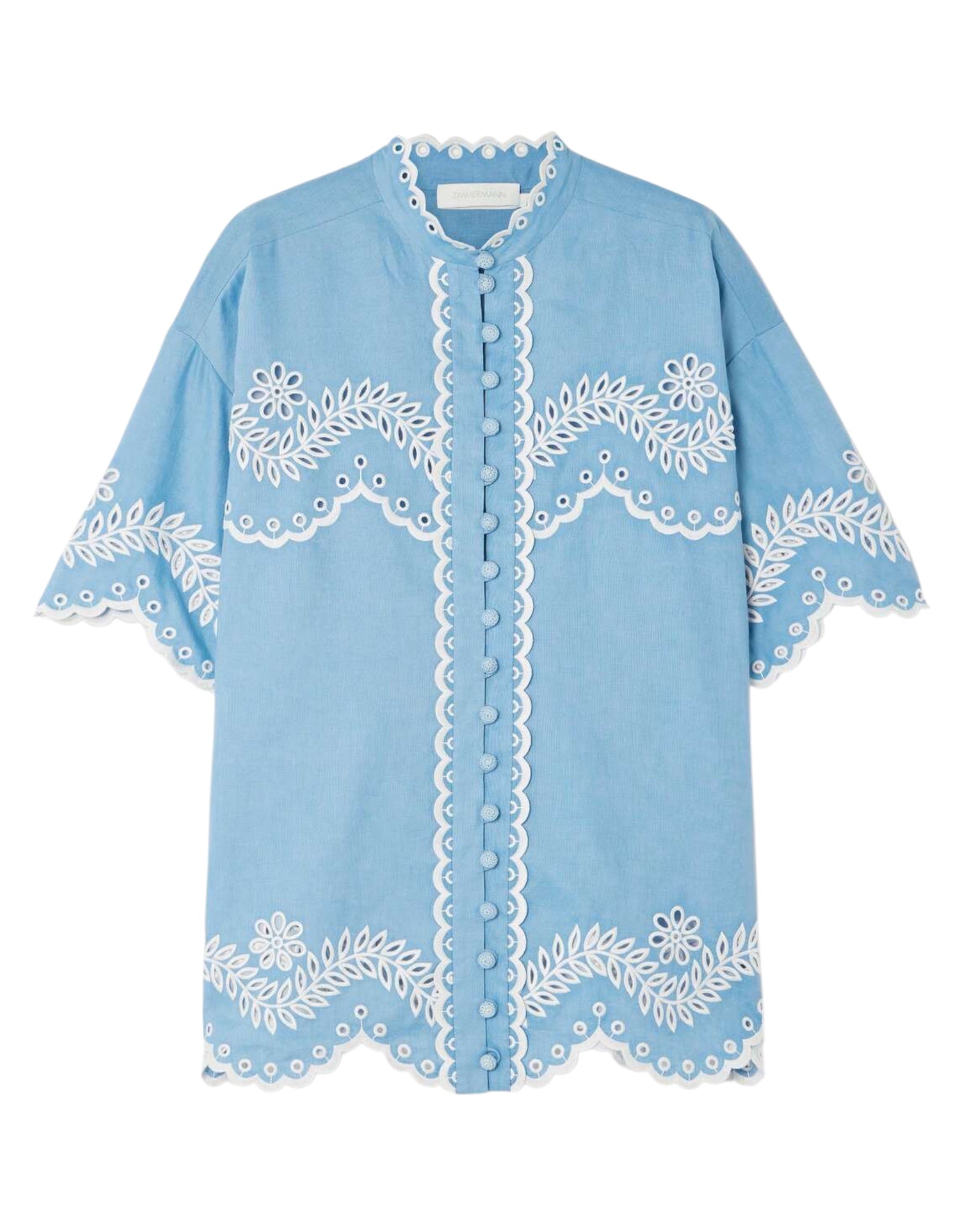 ZIMMERMANN

Junie Broderie Anglaise Linen Shirt