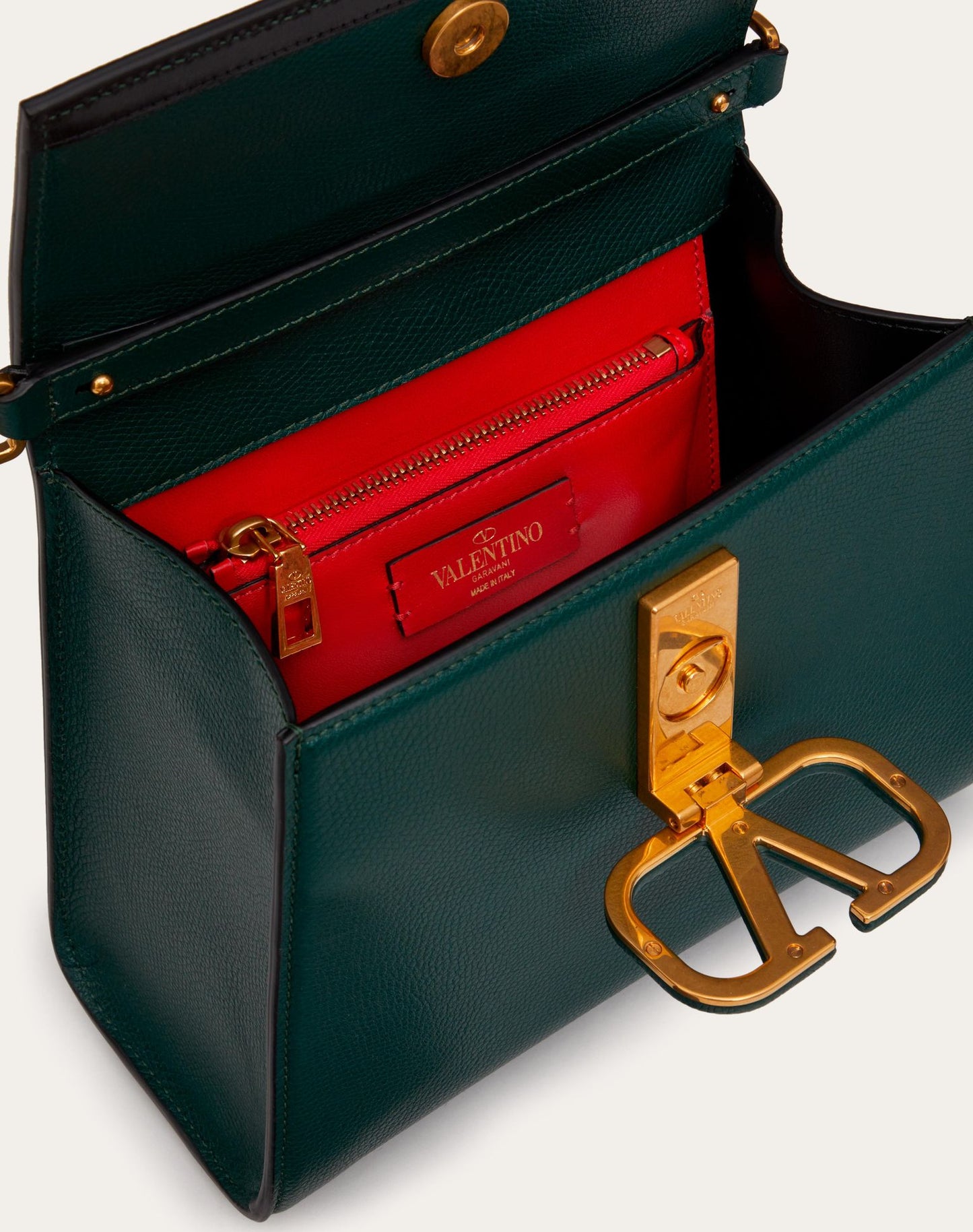 VALENTINO GARAVANI 
SMALL VSLING GRAINY CALFSKIN HANDBAG