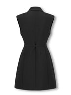 DIOR Short Blazer Dress Black Wool Silk