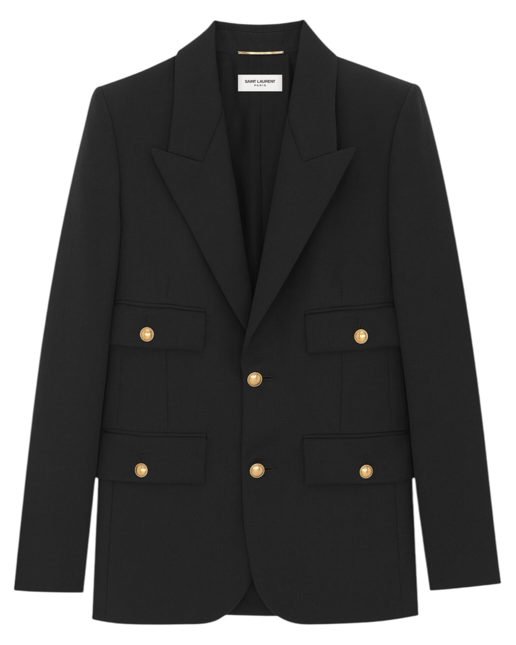 SAINT LAURENT Single-Breasted Jacket in Grain de Poudre