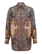 ZIMMERMANN
Ascension Manstyle Shirt – Blue/Cream Indienne Floral