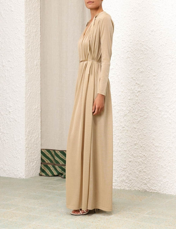 ZIMMERMANN Matchmaker Smock Dress in Gold