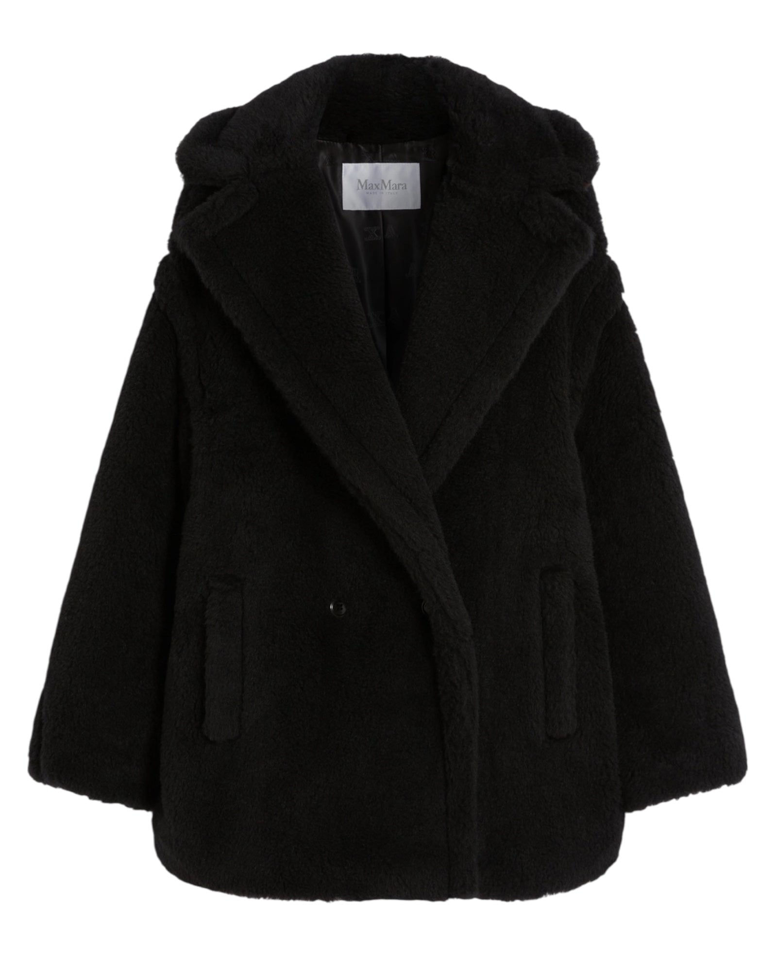 MAX MARA
Olga Teddy Bear Short Coat – Black