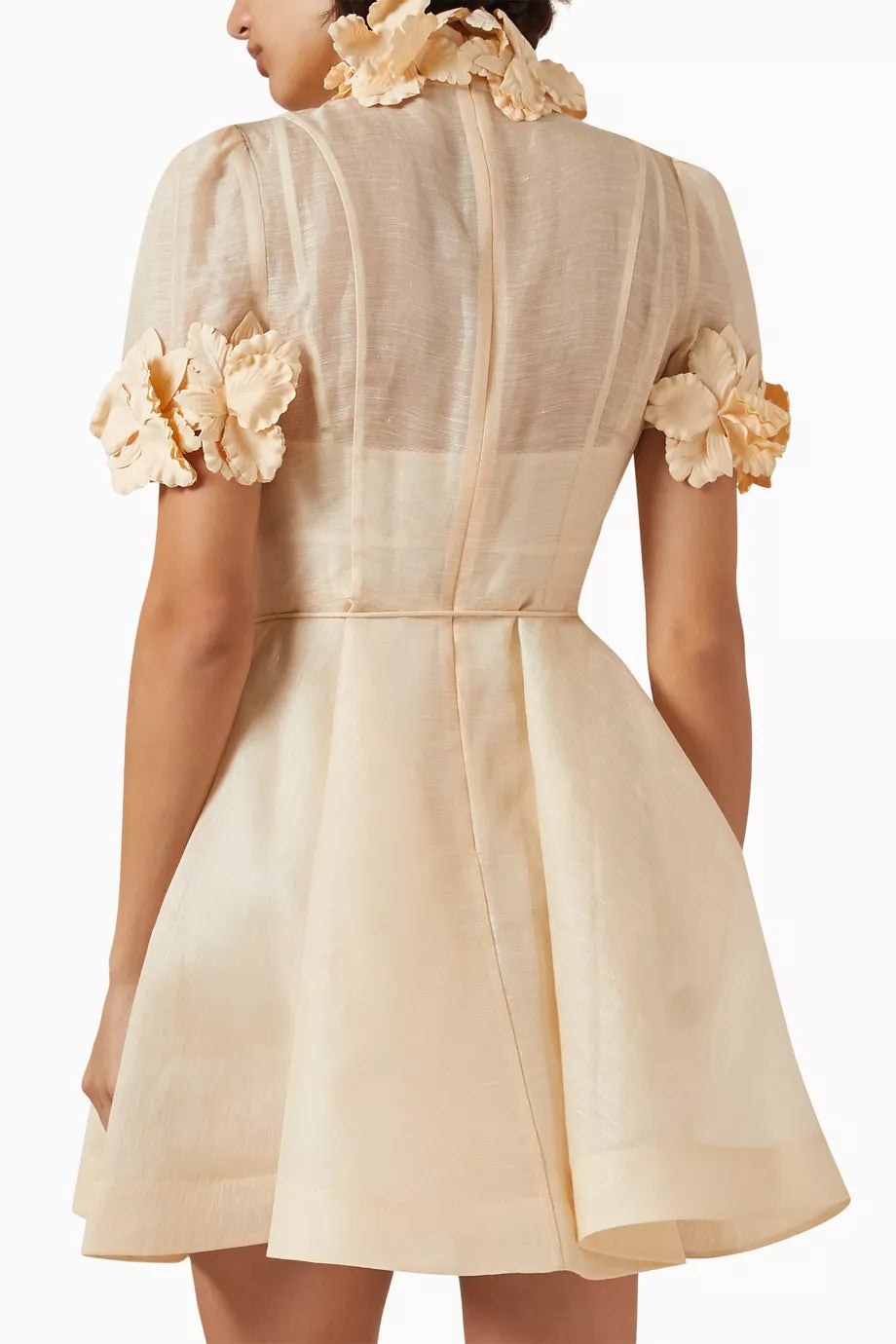 ZIMMERMANN Luminosity Liftoff Linen & Silk-Blend Mini Dress