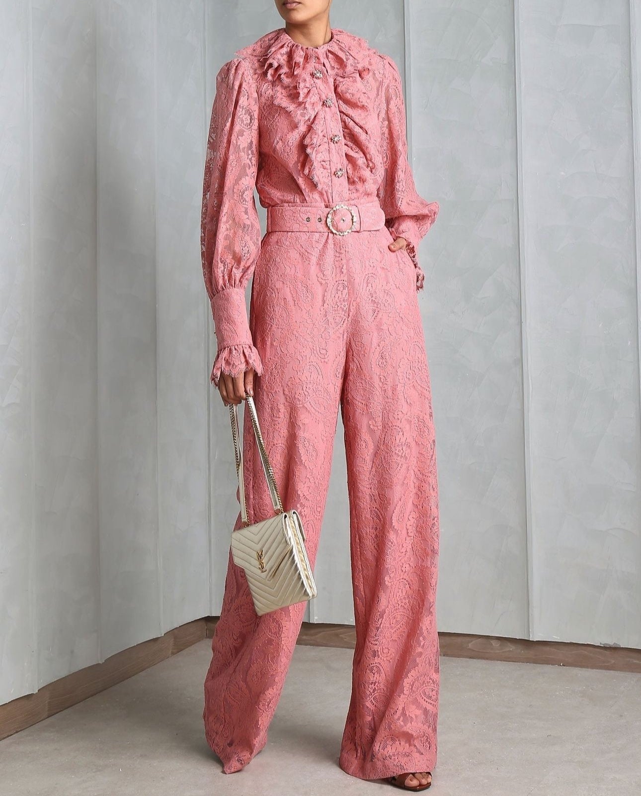 ZIMMERMANN Kaleidoscope Floral-Lace Overlay blouse