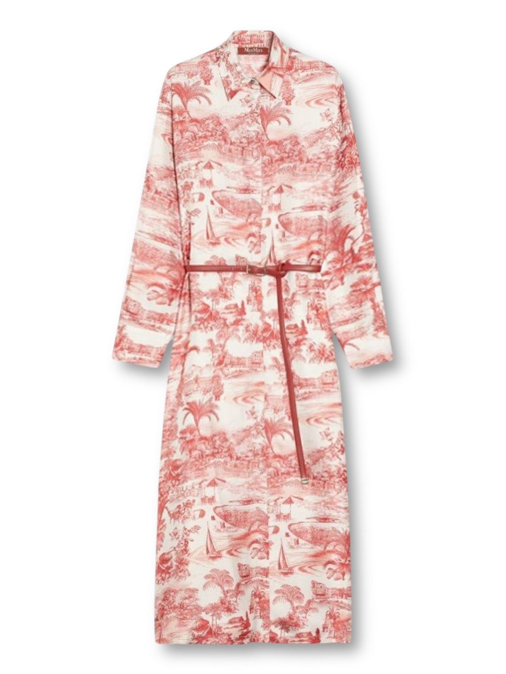 MAXMARA STUDIO
Printed silk shirt dress