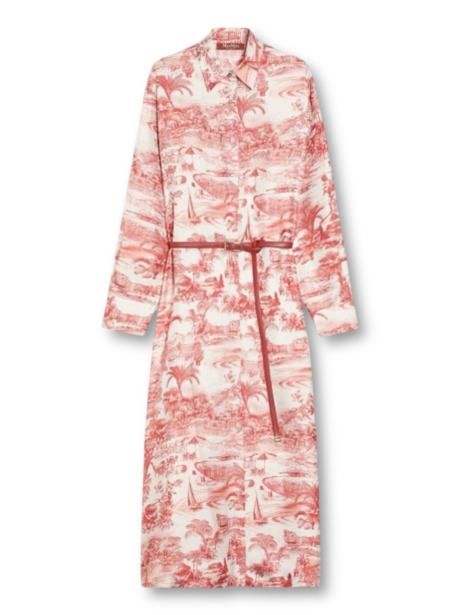 MAXMARA STUDIO
Printed silk shirt dress