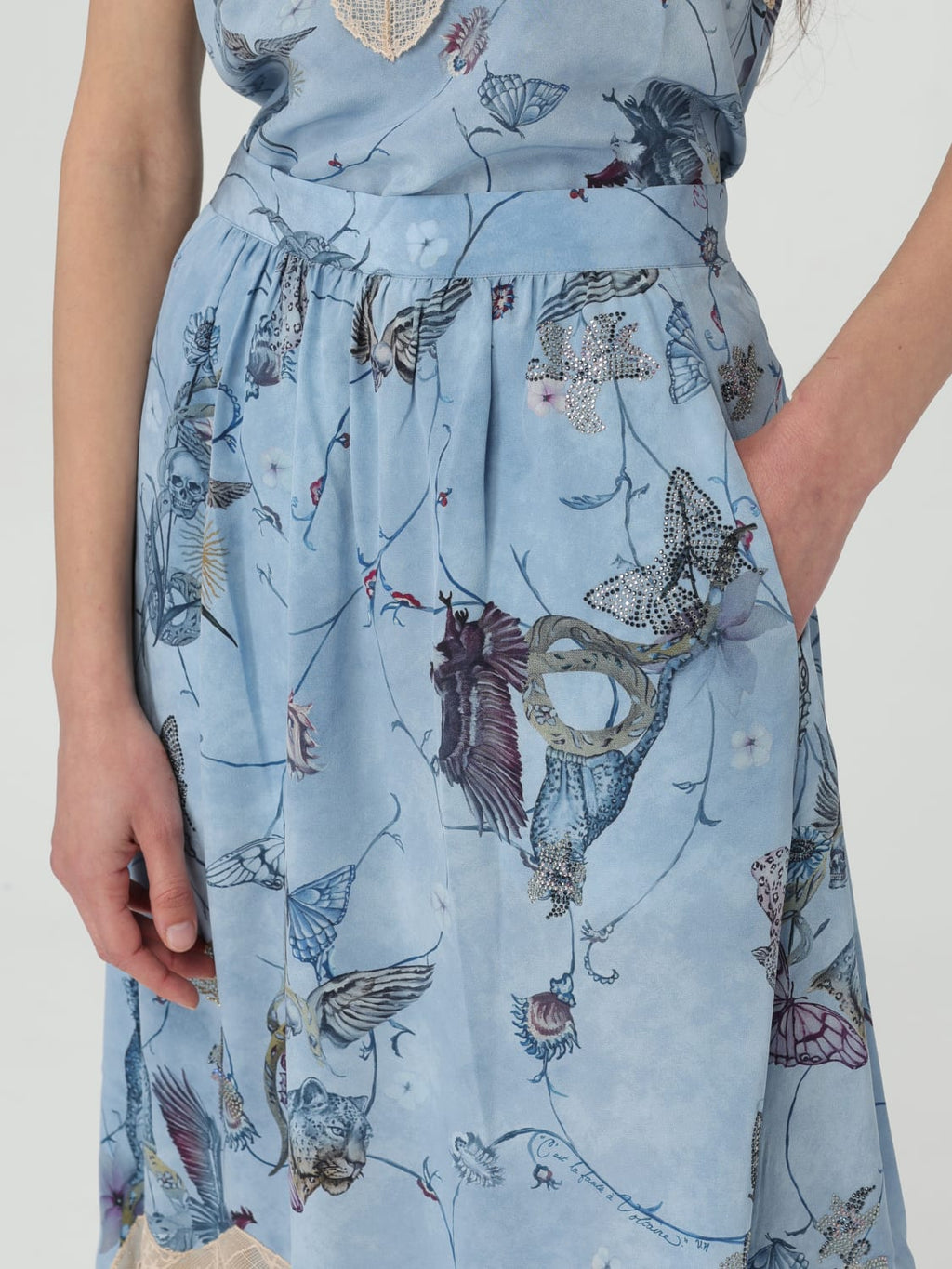 ZADIG & VOLTAIRE
Joslin Diamanté Silk Skirt