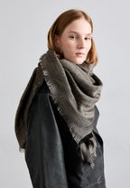 ZADIG & VOLTAIRE Glenn Metallic Monogram Scarf 135