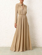 ZIMMERMANN Matchmaker Smock Dress in Gold