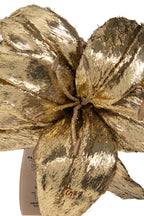 GUCCI Metallic Floral Statement Headband