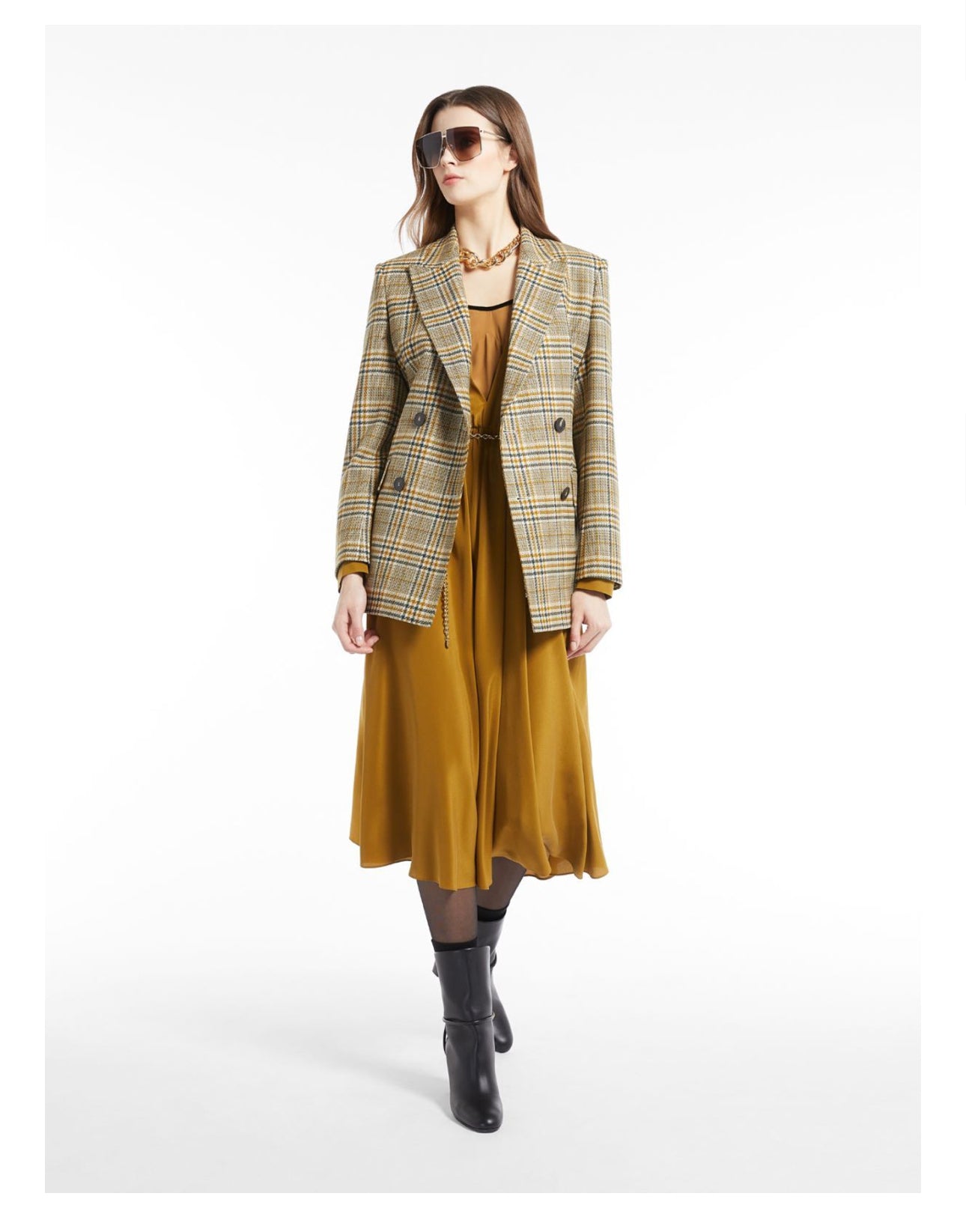 MaxMara Studio
Epsilon belted silk crepe de chine midi dress