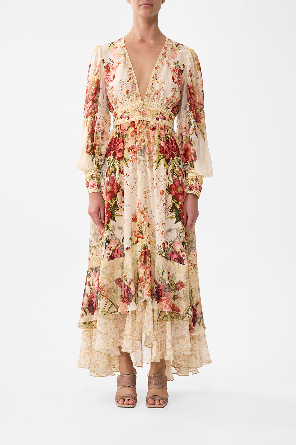 CAMILLA – Long Button Front Dress | Meet Me At The Majestic