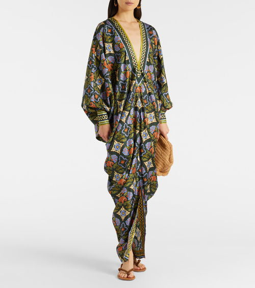 ALÉMAIS – Cece Floral Silk Kaftan