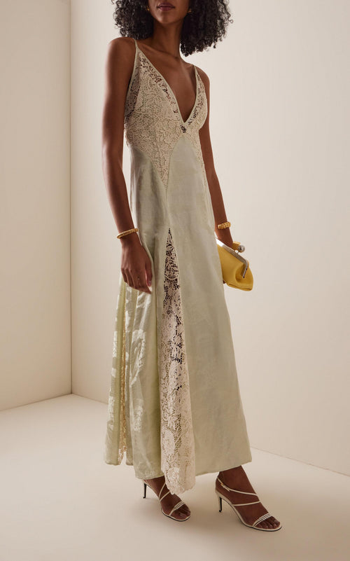 ALÉMAIS – Apollonia Pistachio Slip Dress