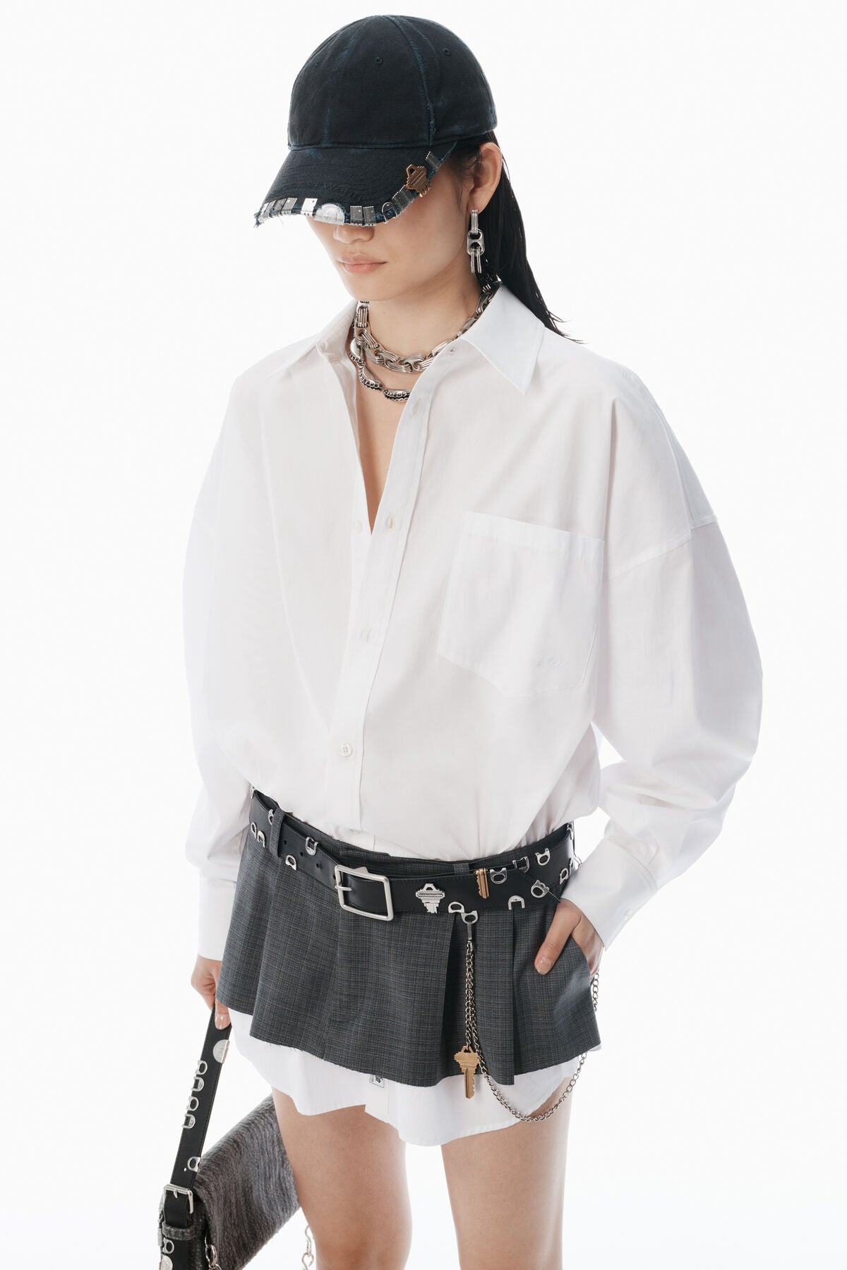 ALEXANDER WANG

Grey & White Pre-Styled Shirtdress