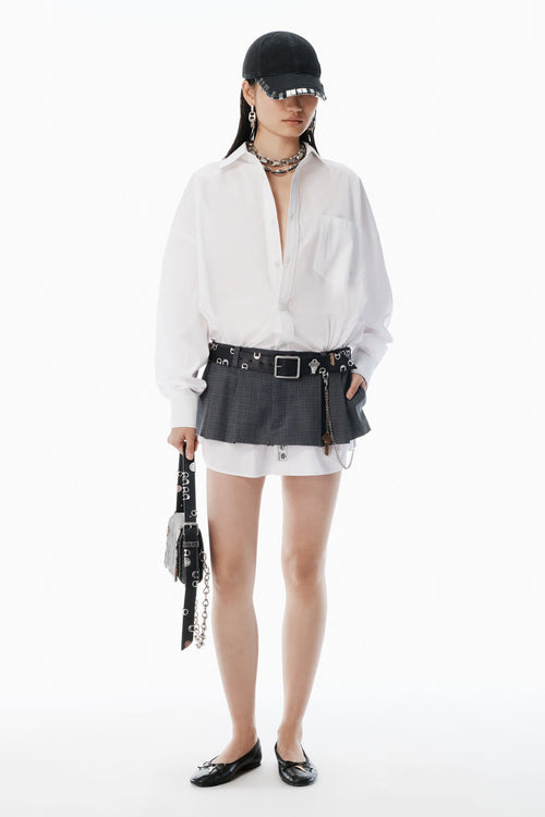 ALEXANDER WANG

Серое с белым готовое платье-рубашка