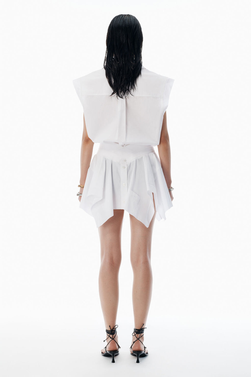 ALEXANDER WANG

White Pre-Styled Cotton Shirtdress