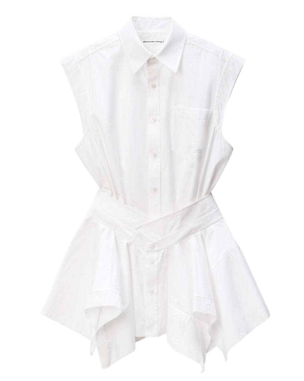 ALEXANDER WANG

White Pre-Styled Cotton Shirtdress