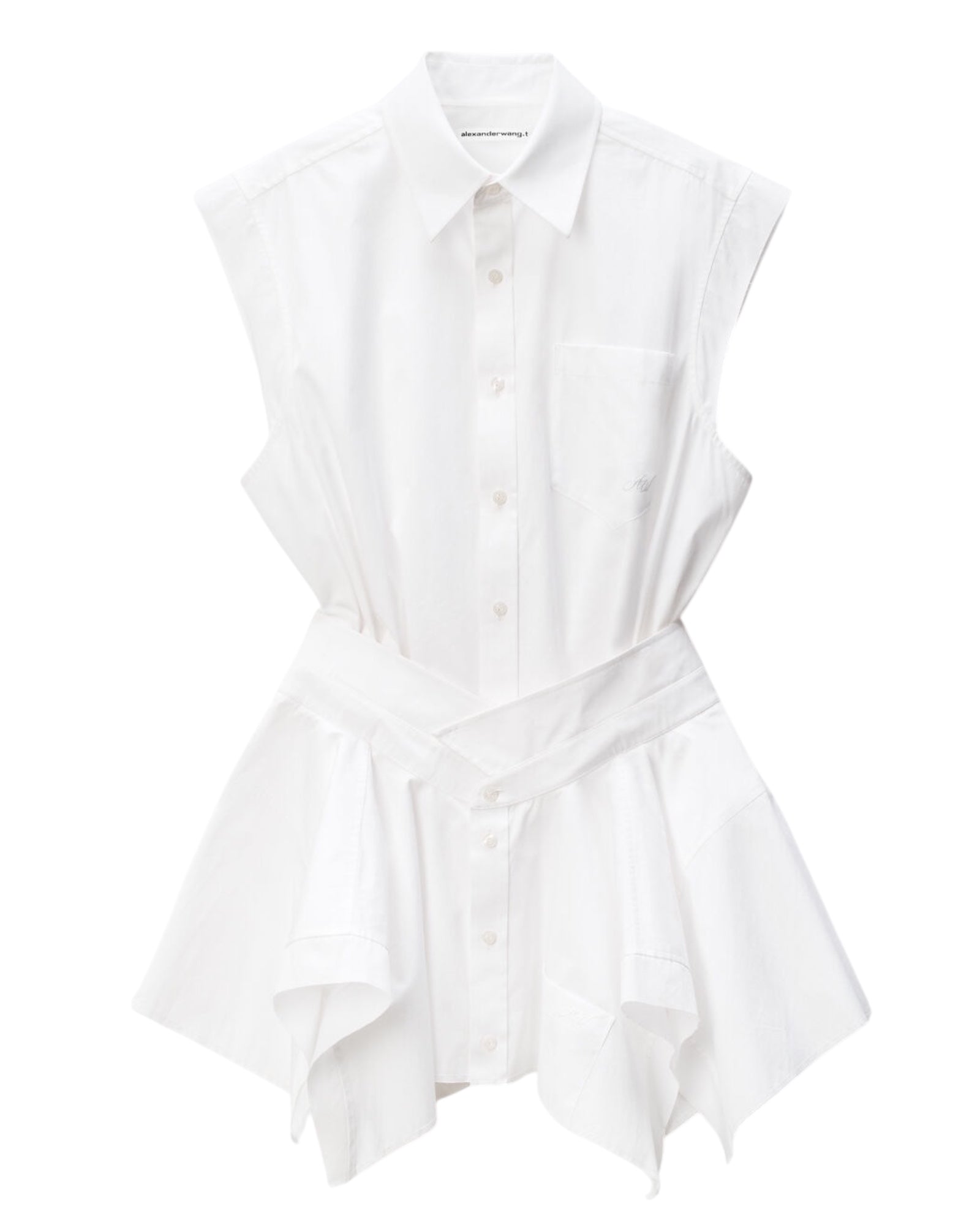 ALEXANDER WANG

White Pre-Styled Cotton Shirtdress