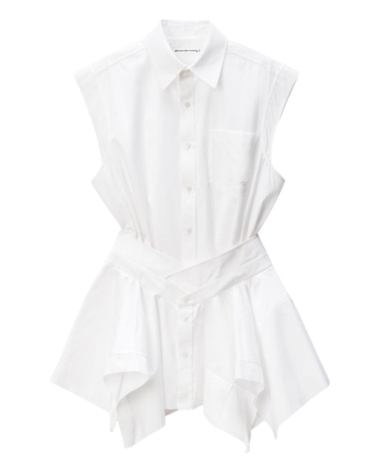 ALEXANDER WANG

White Pre-Styled Cotton Shirtdress