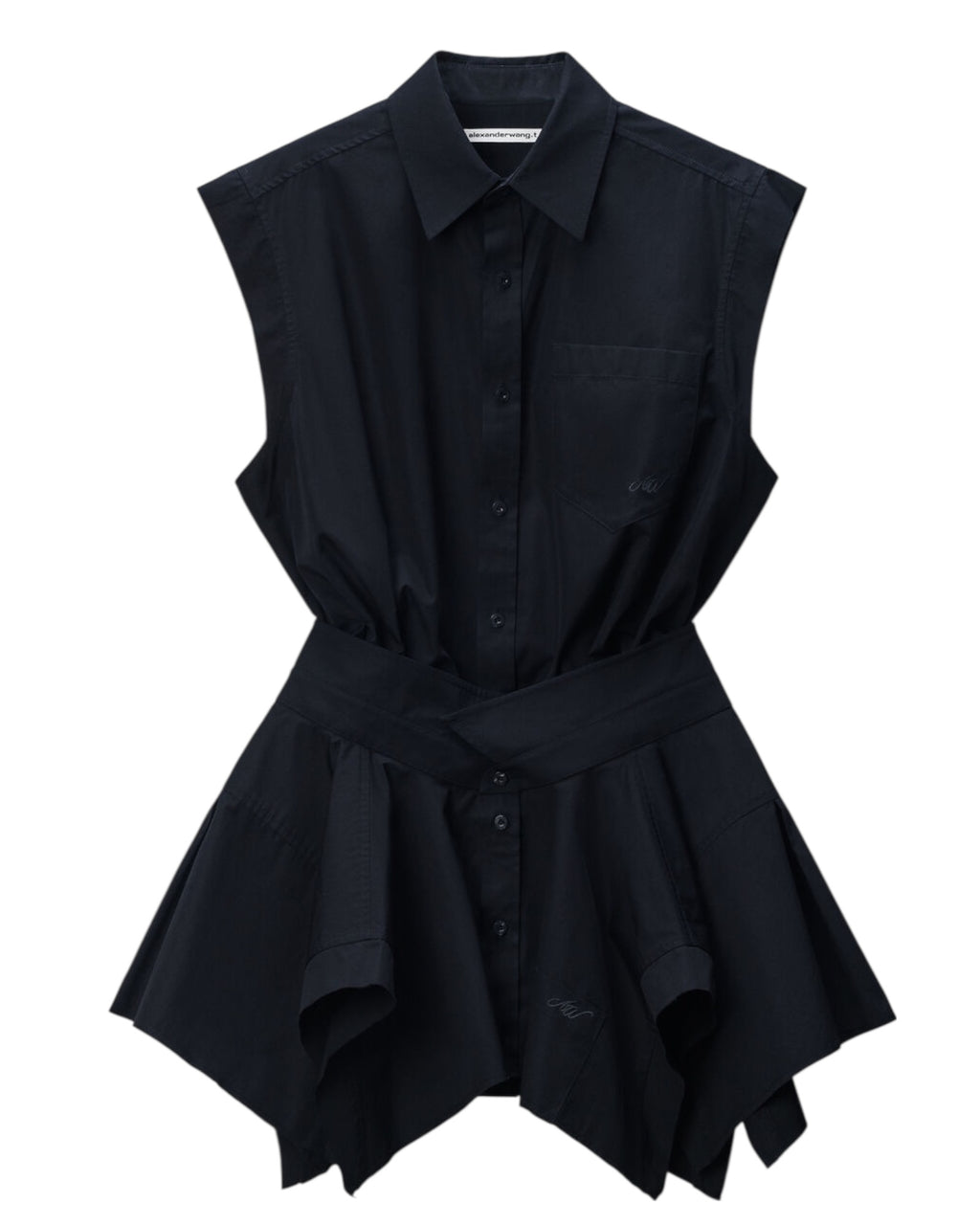 ALEXANDER WANG

Black Pre-Styled Cotton Shirtdress