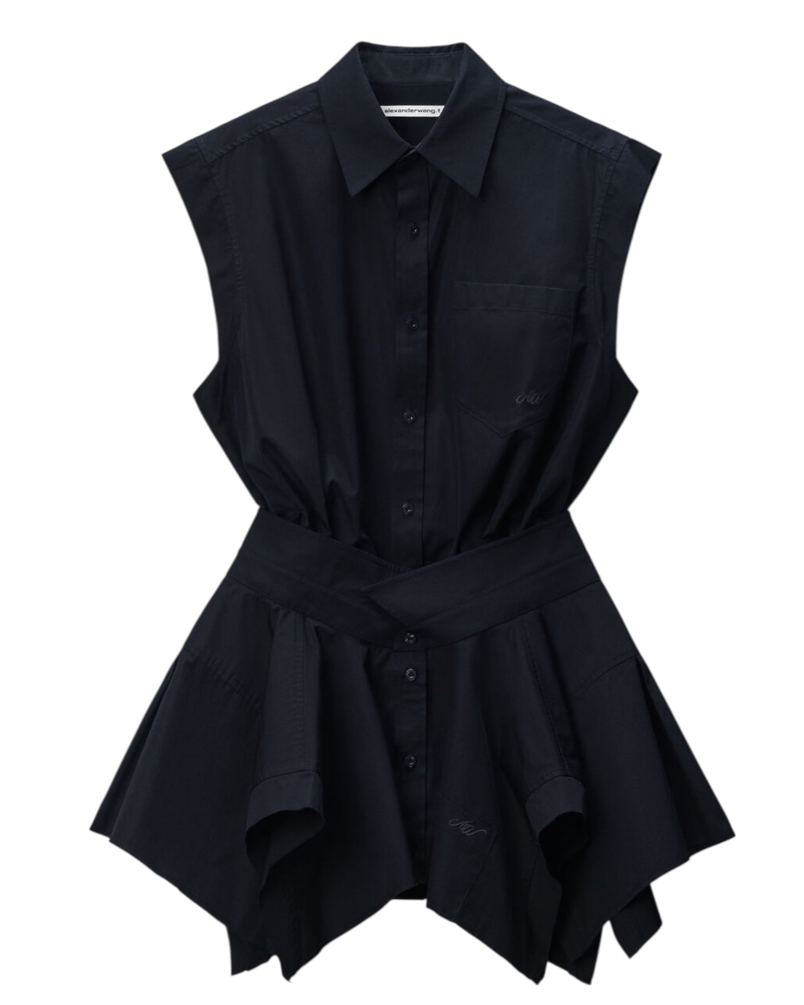 ALEXANDER WANG

Black Pre-Styled Cotton Shirtdress