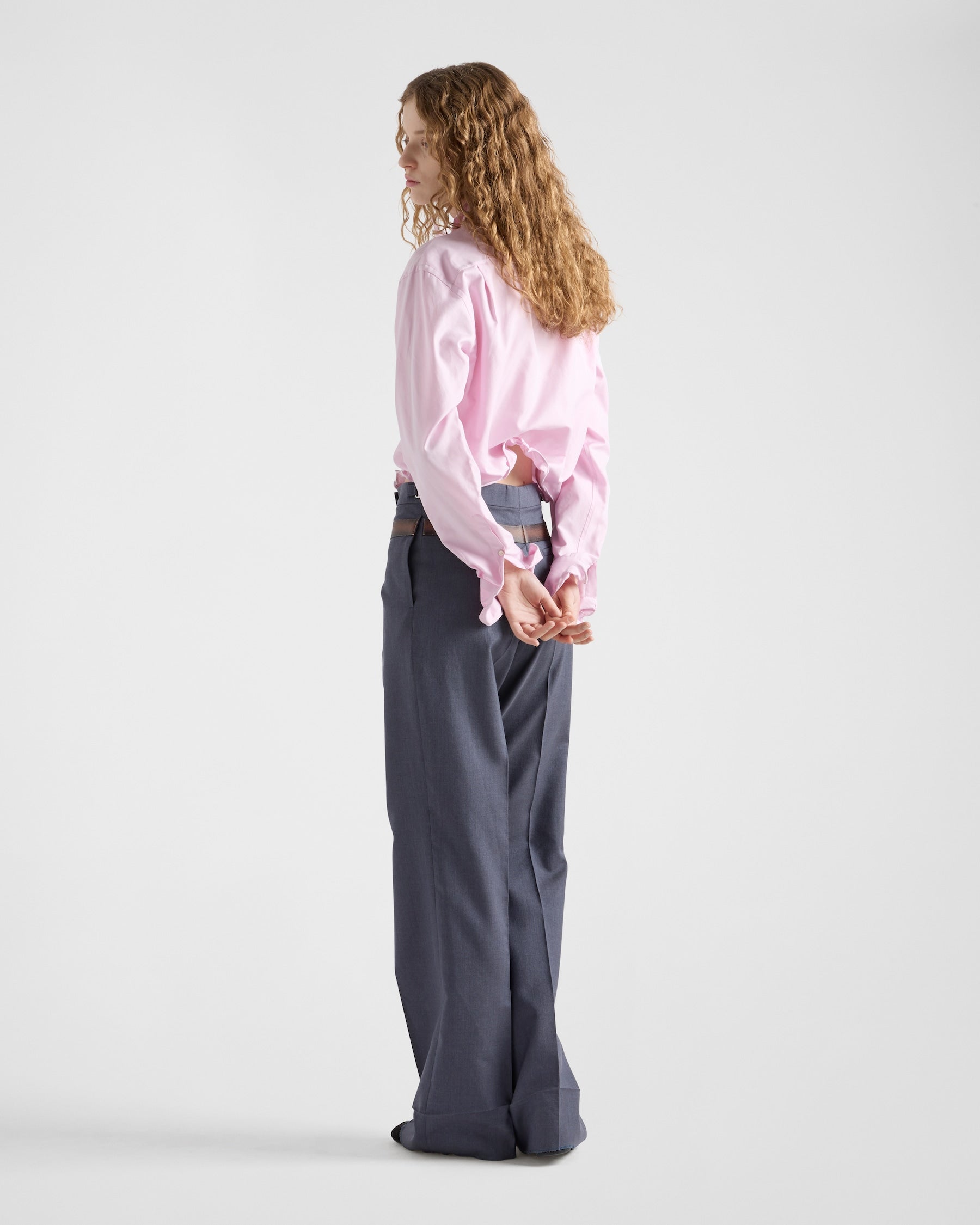 PRADA

Oxford Cotton Shirt in Alabaster Pink