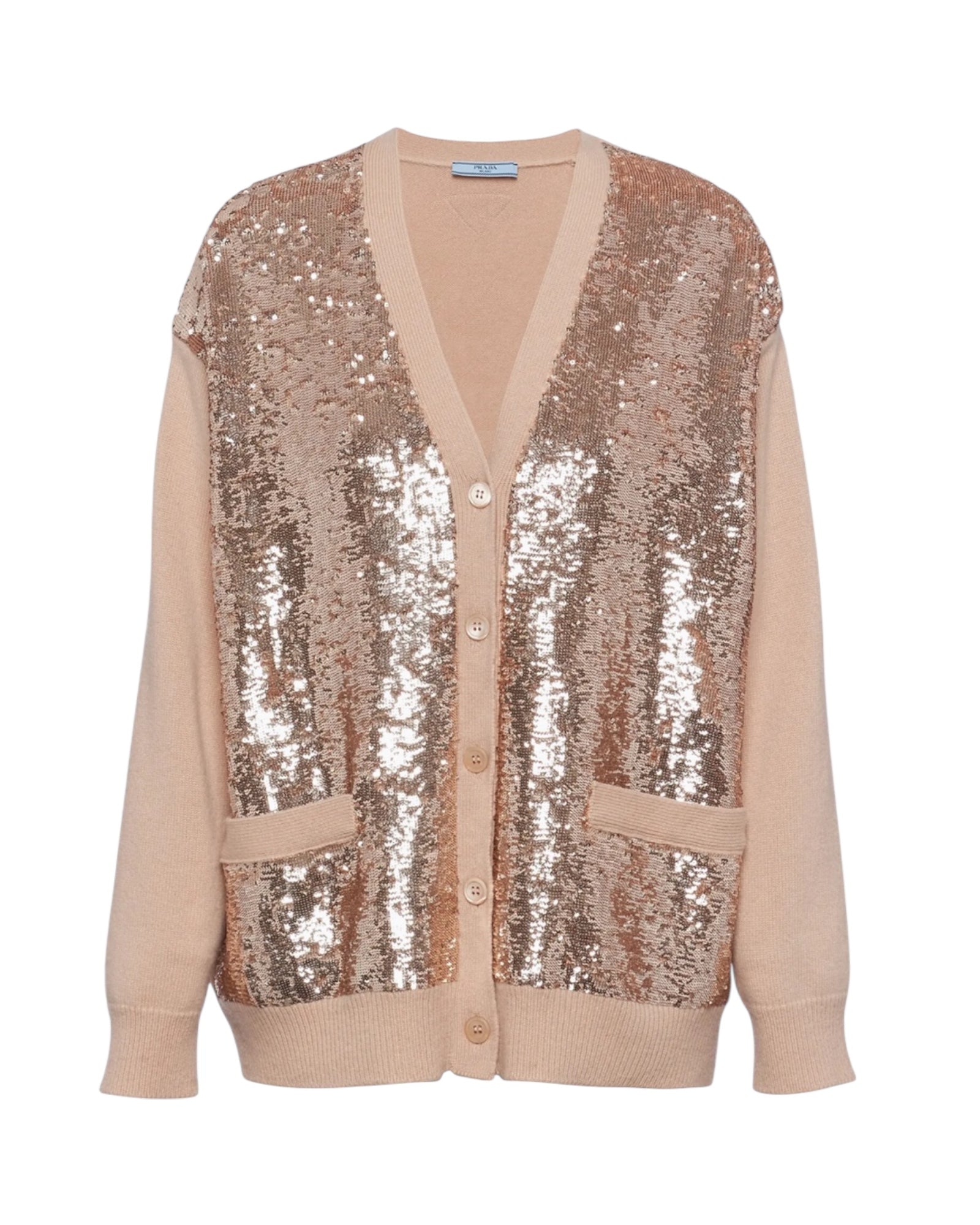 PRADA Cashmere and wool cardigan with sequins