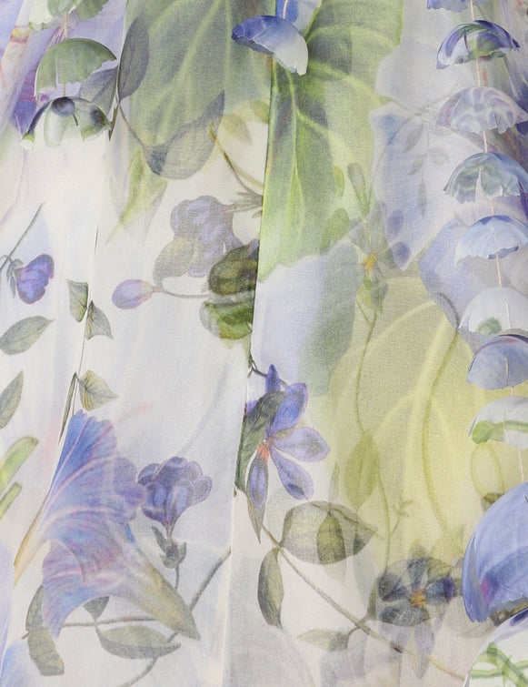 ZIMMERMANN Natura Flower Midi Dress in Blue Floral