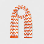 MISSONI — Knit Scarf with Chevron Pattern