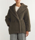 MAX MARA
Green Alpaca-Blend Short Teddy Coat