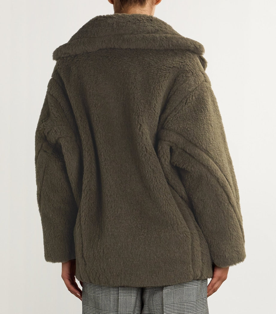 MAX MARA
Green Alpaca-Blend Short Teddy Coat