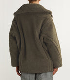 MAX MARA
Green Alpaca-Blend Short Teddy Coat