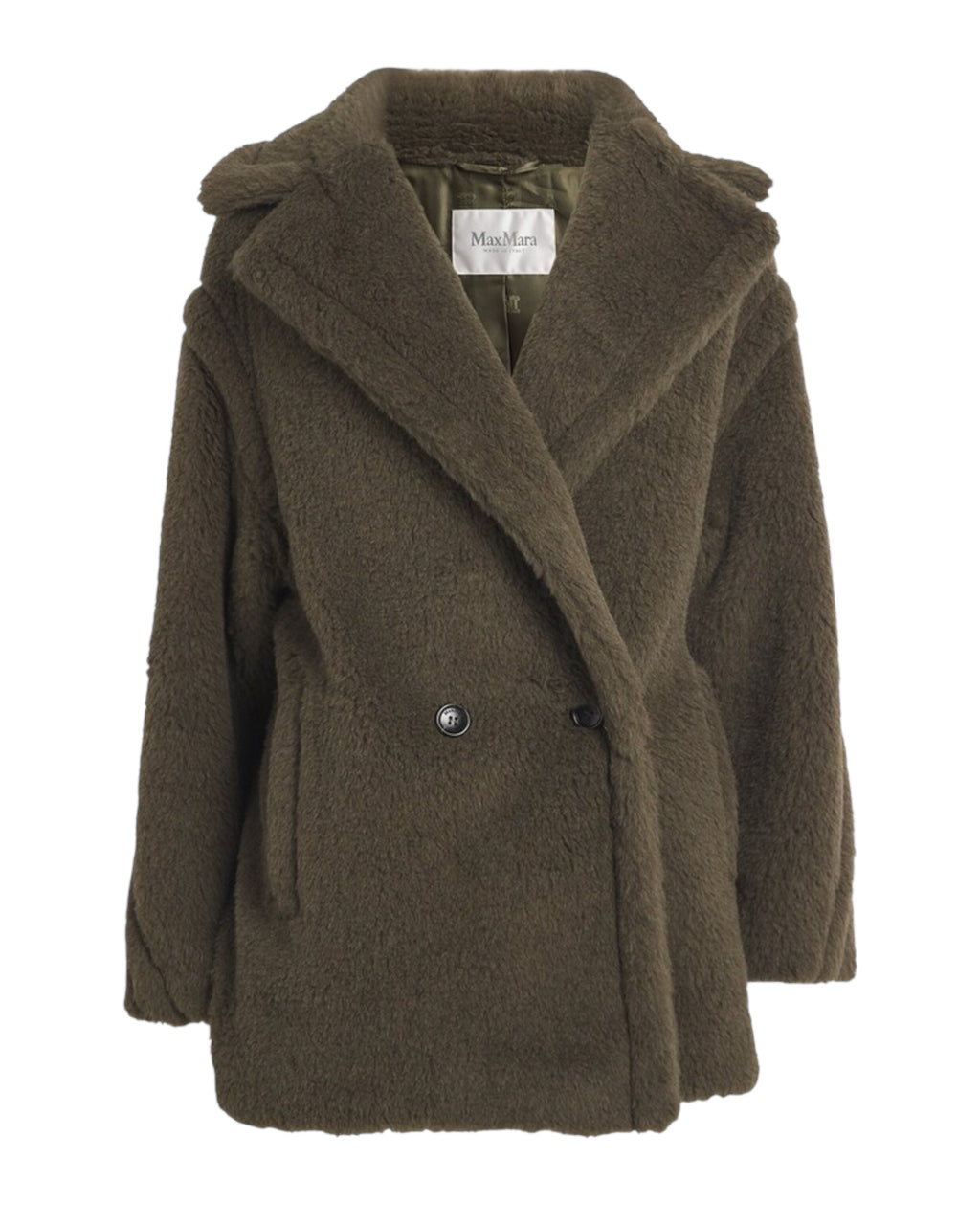 MAX MARA
Green Alpaca-Blend Short Teddy Coat