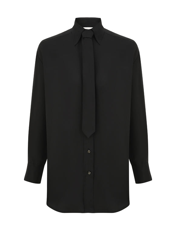 ZIMMERMANN Relaxed Tie Shirt – Black