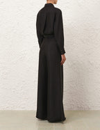 ZIMMERMANN Relaxed Tie Shirt – Black